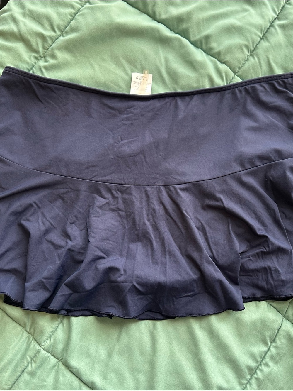 Lands End  Navy Mini Swim Skirt Skort EUC Size 18